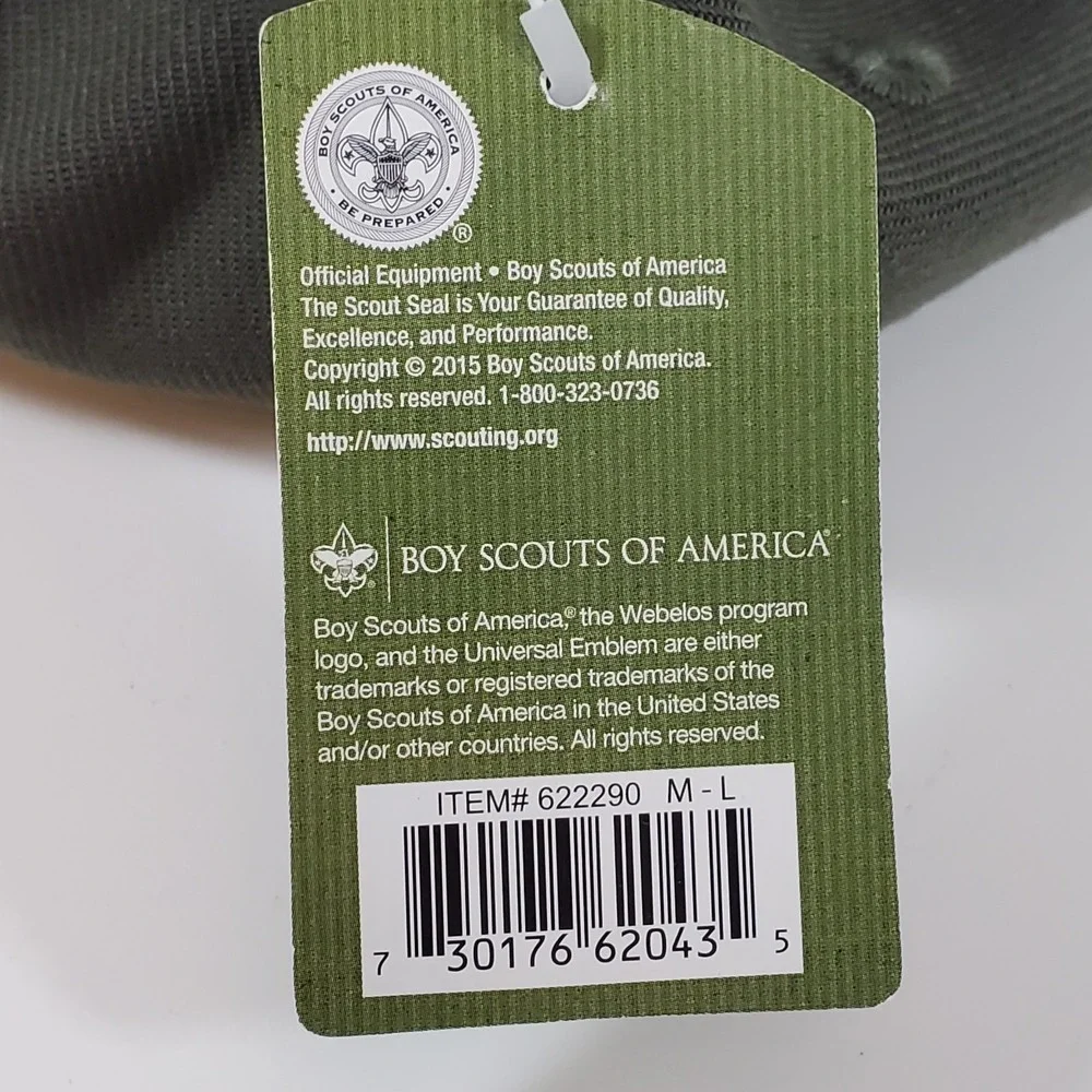 Official Boy Scouts of America Uniform Hat M L 622290 Webelos Flex Fit Cap New